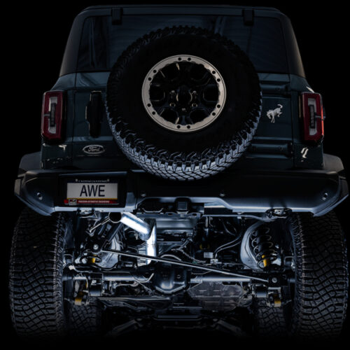 AWE Tuning Exhaust (No Tips) w/ Bash Guard for 2021+ Ford Bronco 0FG - Image 6