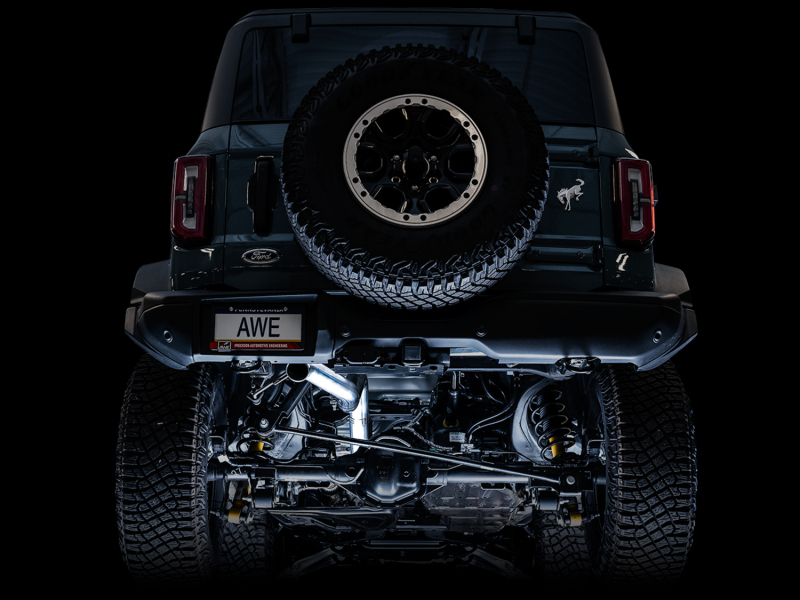 AWE Tuning Exhaust (No Tips) w/ Bash Guard for 2021+ Ford Bronco 0FG - Image 6