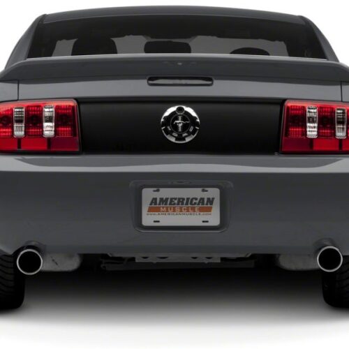Raxiom for 2005-2009 Ford Mustang Coyote Tail Lights- Chrome Housing - Red/Clear Lens