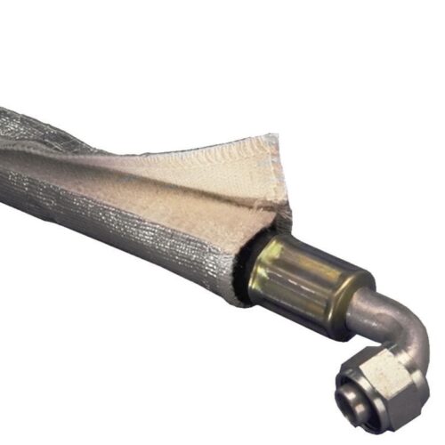 DEI Heat Shroud 1in I.D. x 3ft - Aluminized Sleeving - Hook and Loop Edge - Image 7