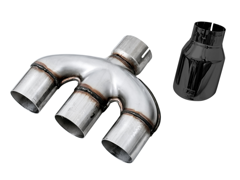 AWE Tuning Touring Edition Exhaust w/Front Pipe & Triple Diamond Black Tips for 2016+ Honda Civic Si - Image 2
