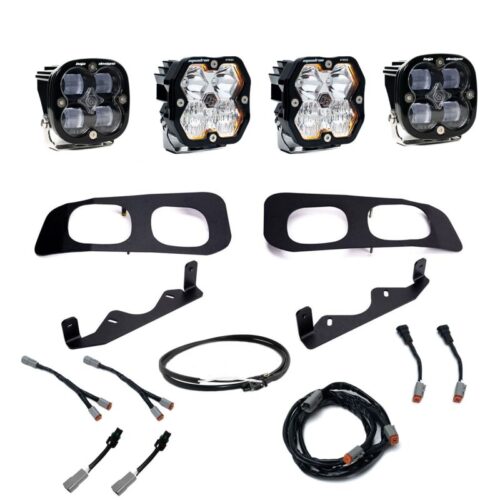 Baja Designs for 2023+ Ford Super Duty Squadron Pro/SAE 2.0 Dual Fog Pocket Kit (SAE Fog) - Clear