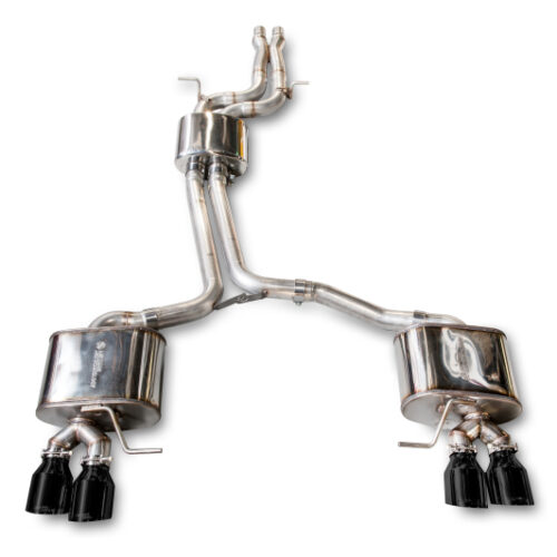 AWE Tuning Touring Edition Exhaust - Quad Outlet Diamond Black Tips for Audi 8R SQ5