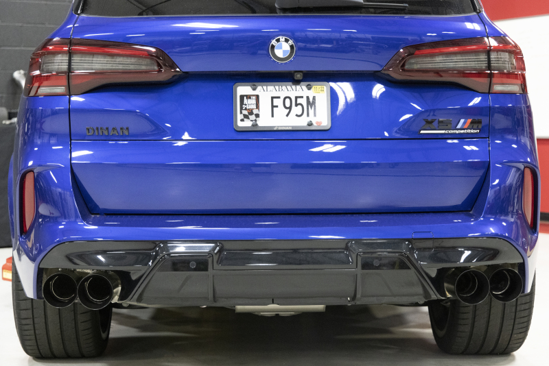 Dinan for 20-26 BMW X5 M/X6 M (F95/F96) Valved Axleback Exhaust System - Black Tips - Image 7