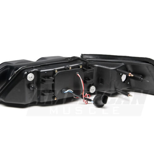 Raxiom for 1999-2004 Ford Mustang Dual LED Halo Projector Headlights- Black Housing (Smoked Lens) - Image 6