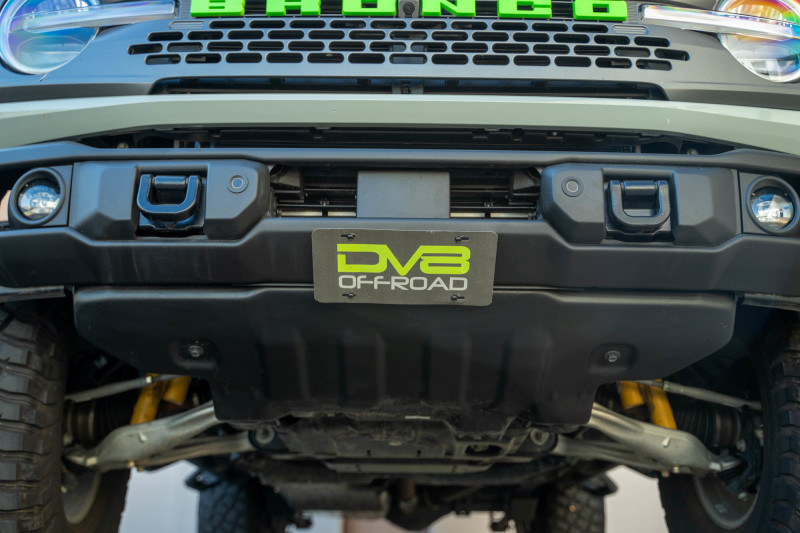 DV8 Offroad 2021 Ford Bronco Capable Bumper Slanted Front License Plate Mount - Image 10