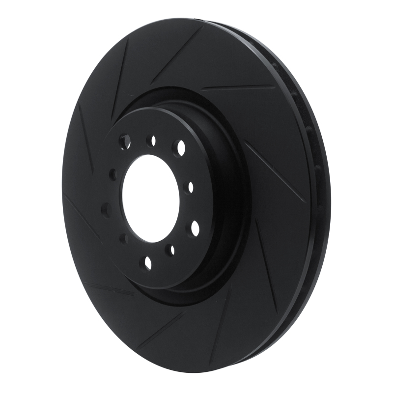 R1 Concepts for 01-06 BMW M3 Right Front Slotted Black Brake Rotor - Image 3