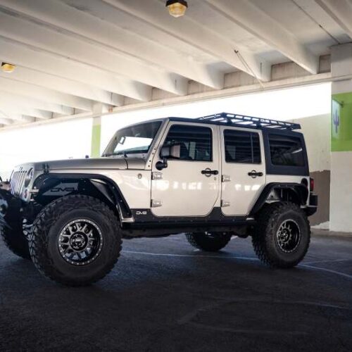 DV8 Offroad 07-18 Jeep Wrangler JK Short Roof Rack - Image 4