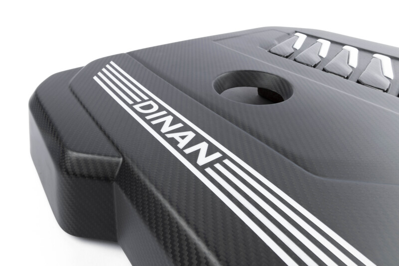 Dinan for 19-26 BMW B58D (G01/G02/G20/G22/G23/G26/G42) Matte Carbon Fiber Engine Cover w/Gloss Accents - Image 10