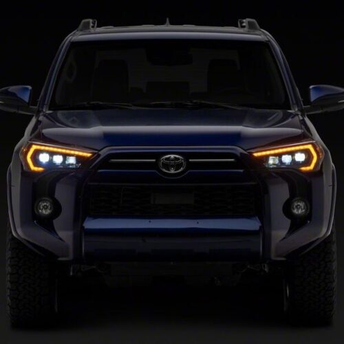 Raxiom for 2014-2024 Toyota 4Runner CXR Series LED Headlights with Amber DRL- Black Housing- Clear Lens - Image 9