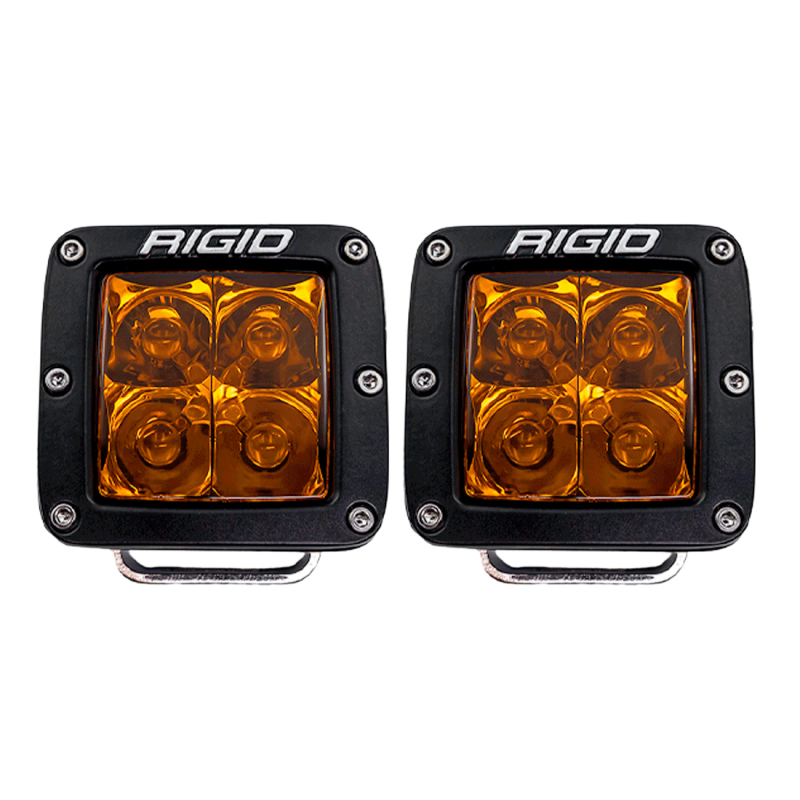 Rigid Industries D-Series Spot w/ Amber PRO Lens (Pair) - Image 3