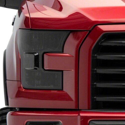 Raxiom for 2015-2017 Ford F-150 Axial OEM Style Rep Headlights- Chrome Housing- Smoked Lens - Image 8