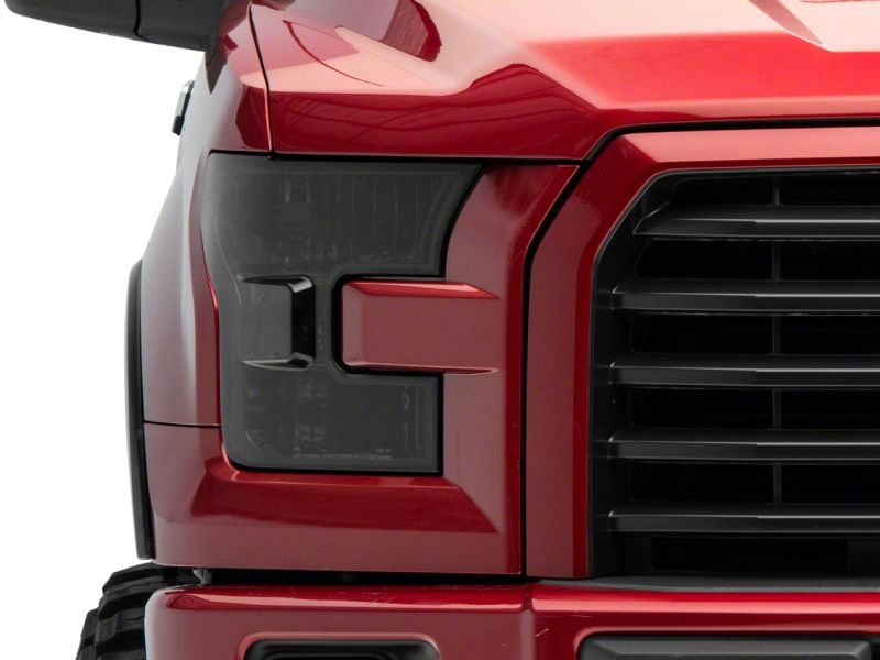 Raxiom for 2015-2017 Ford F-150 Axial OEM Style Rep Headlights- Chrome Housing- Smoked Lens - Image 8