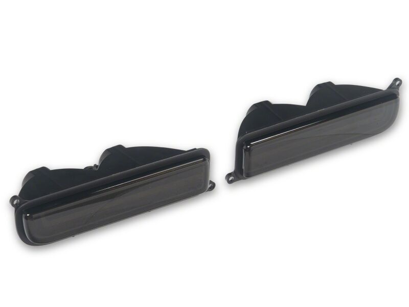 Raxiom for 1997-2001 Jeep Cherokee XJ LED Front Corner Lights- Black Housing- Smoked Lens - Image 4