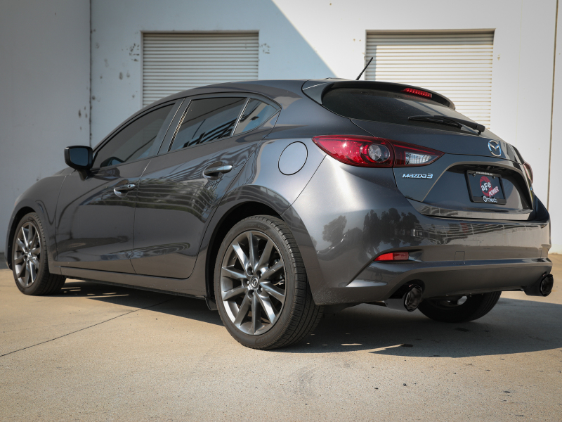 aFe Power Takeda 2-1/2in 304 SS Axle-Back Exhaust w/ Carbon Fiber Tips 14-18 Mazda 3 L4 2.0L/2.5L - Image 7