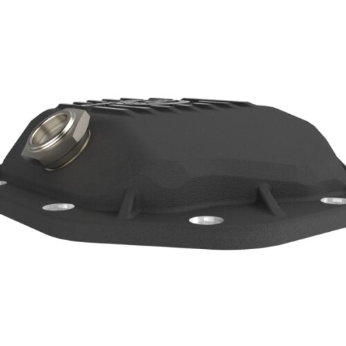 aFe Power 19-25 GM Trucks Front Diff Cover - Black w/ Machined Fins - Image 5