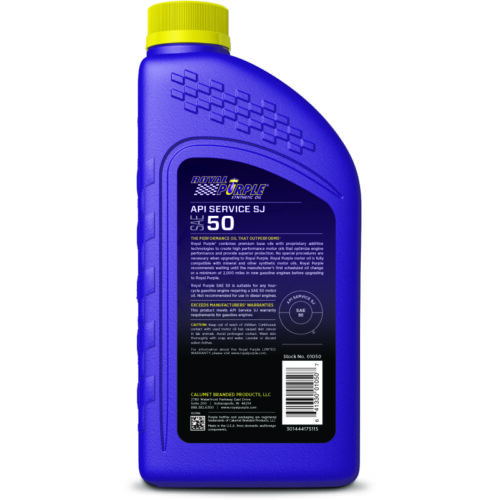 Alternative view of Royal Purple Premium Synthetic High Performance Straight-Grade SAE 50 Motor Oil - 1 Quart
