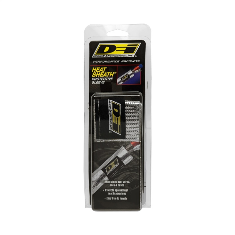 DEI Heat Sheath 1in x 3ft - Aluminized Sleeving - Sewn Edge - Image 4