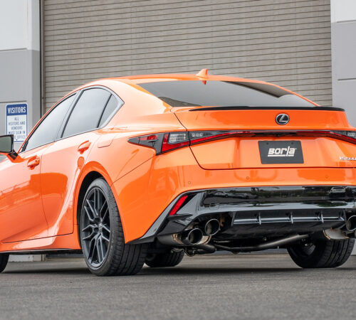 Borla 11981BC 15-24 Lexus RC F Axle-Back Exhaust System S-Type - Black Chrome - Image 2
