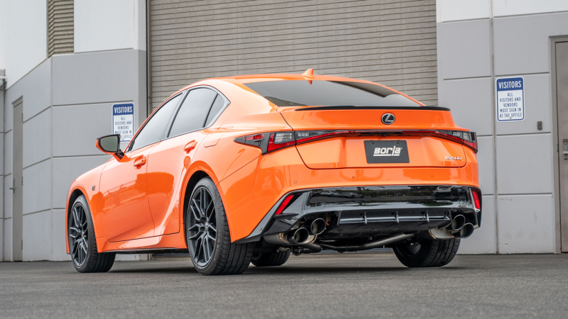 Borla 11981BC 15-24 Lexus RC F Axle-Back Exhaust System S-Type - Black Chrome - Image 2
