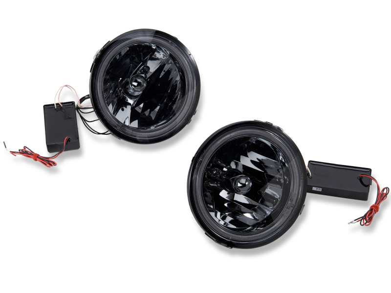 Raxiom for 2005-2012 Ford Mustang GT LED Halo Fog Lights (Smoked) - Image 5