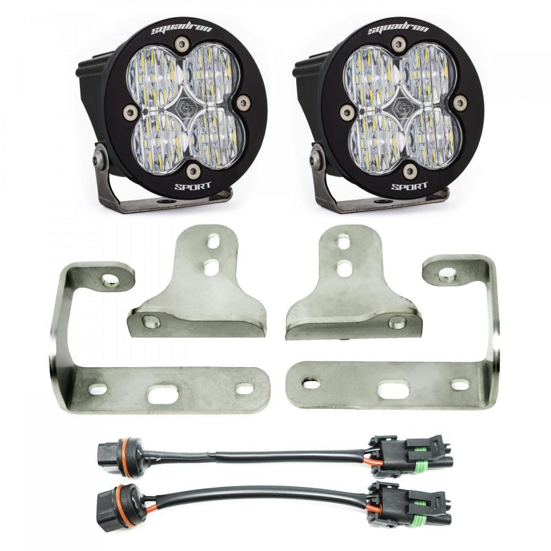 Baja Designs for 2018 Wrangler JL Squadron Sport Series Fog Pocket Kit