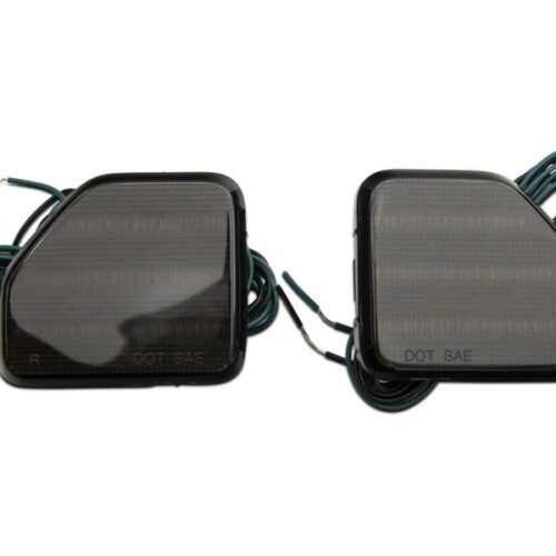 Alternative view of Raxiom for 2018-2023 Jeep Wrangler JL Moab Rubicon Sahara Axial LED Rear Bumper Reflector Lights- Smoked