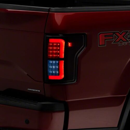 Raxiom for 2015-2017 Ford F-150 Axial Series LED Tail Lights- Black Housing (Smoked Lens) - Image 5