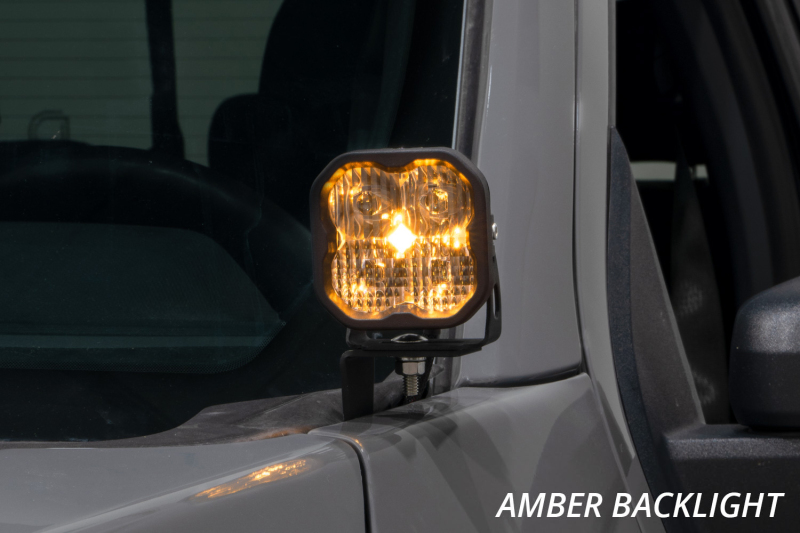 Diode Dynamics 21-22 Ford F-150 SSC2 Stage Series Backlit Ditch Light Kit - Sport Yellow Combo - Image 2