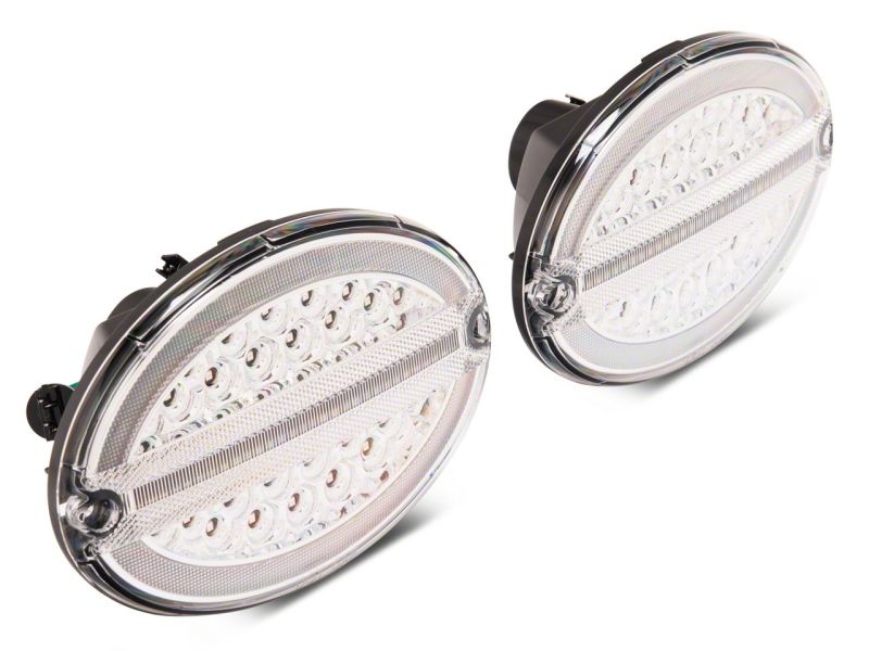 Raxiom for 1997-2004 Chevrolet Corvette C5 Axial Series LED Tail Lights- Chrome Housing (Clear Lens) - Image 3