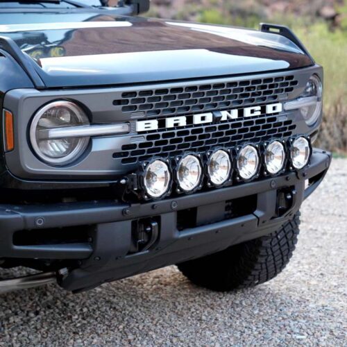 Alternative view of KC HiLiTES 21+ Ford Bronco 39in. Gravity LED Pro6 Light Bar Kit Front Bumper