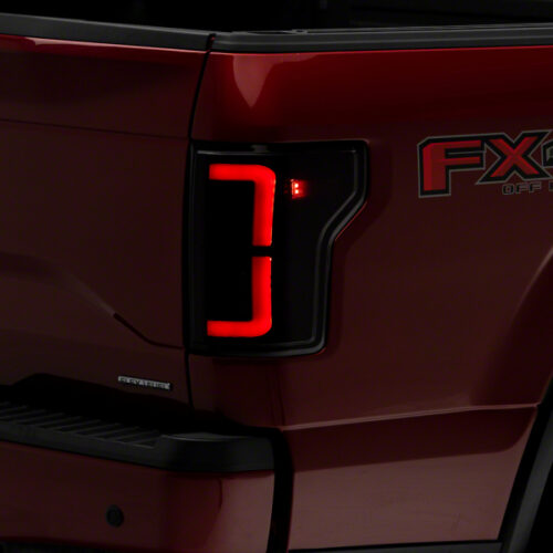 Raxiom for 2015-2017 Ford F-150 Axial Series LED Tail Lights- Black Housing (Smoked Lens)
