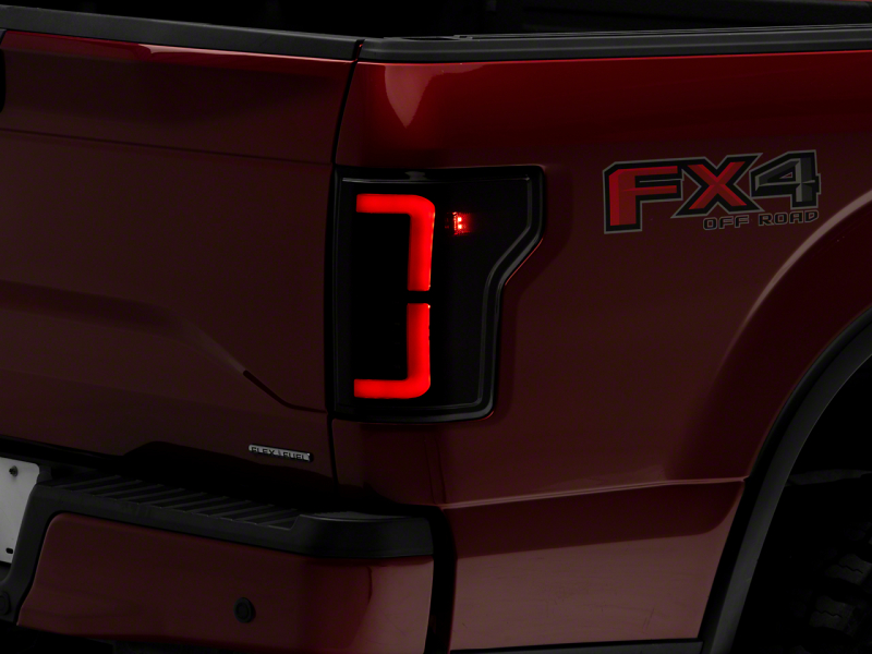 Raxiom for 2015-2017 Ford F-150 Axial Series LED Tail Lights- Black Housing (Smoked Lens)