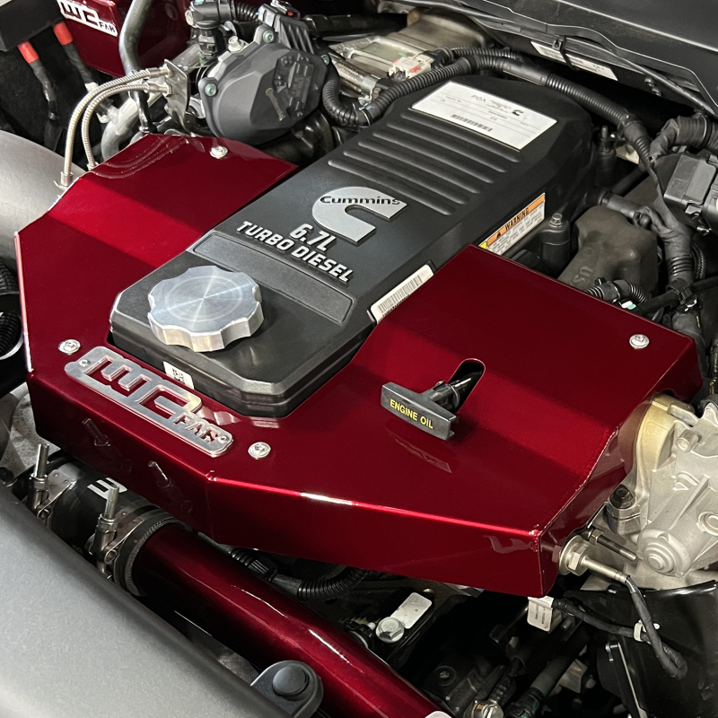 Wehrli 10-23 Cummins Fabricated Aluminum Engine Cover - Gloss White - Image 5