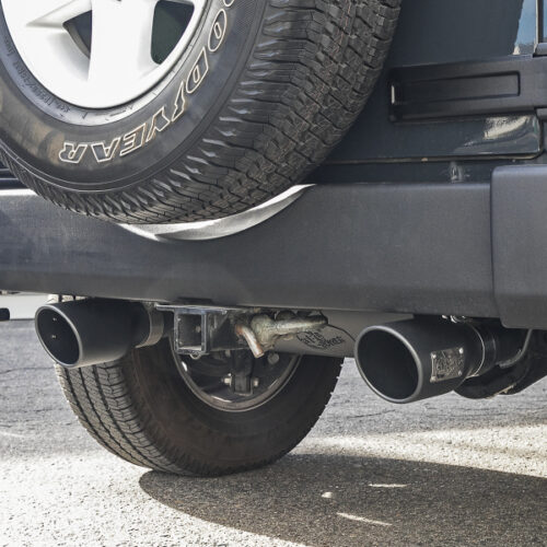 aFe Power Rebel Series 2.5in 409 SS Axle-Back Exhaust w/ Black Tips 2007+ Jeep Wrangler (JK) V6 3.6L/3.8L - Image 8