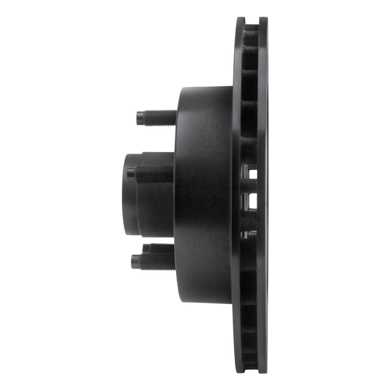 R1 Concepts for 83-94 Ford Ranger (USA/Canada) Front Left Drilled & Slotted Black Brake Rotor - Image 3