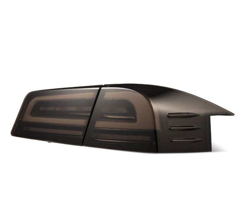 AlphaRex 12-21 Tesla Model S LUXX-Series LED Tail Lights - Black - Image 4