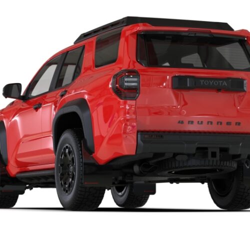 Rally Armor 25-26 Toyota 4Runner Black UR Mud Flap w/ White Logo - Image 6