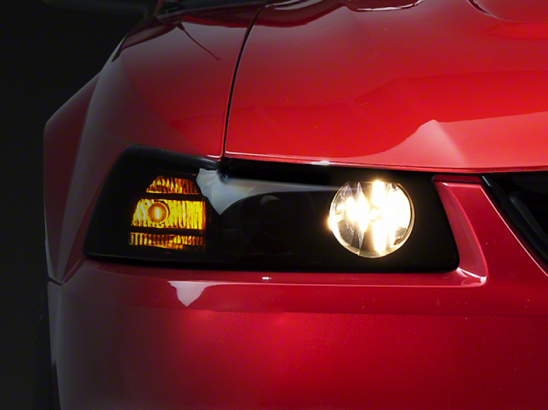 Raxiom for 1999-2004 Ford Mustang Axial Series Projector Headlights- Black Housing (Smoked Lens) - Image 7