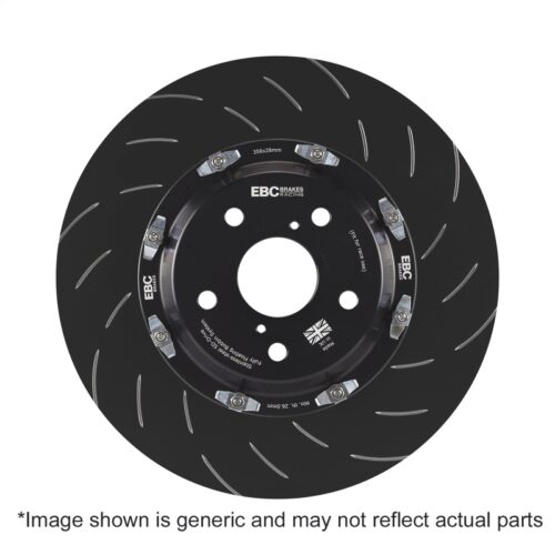 EBC Racing 13-19 Volkswagen GTI (MK7) Front BBK Replacement Discs Complete Assembly (Pair) - Image 4