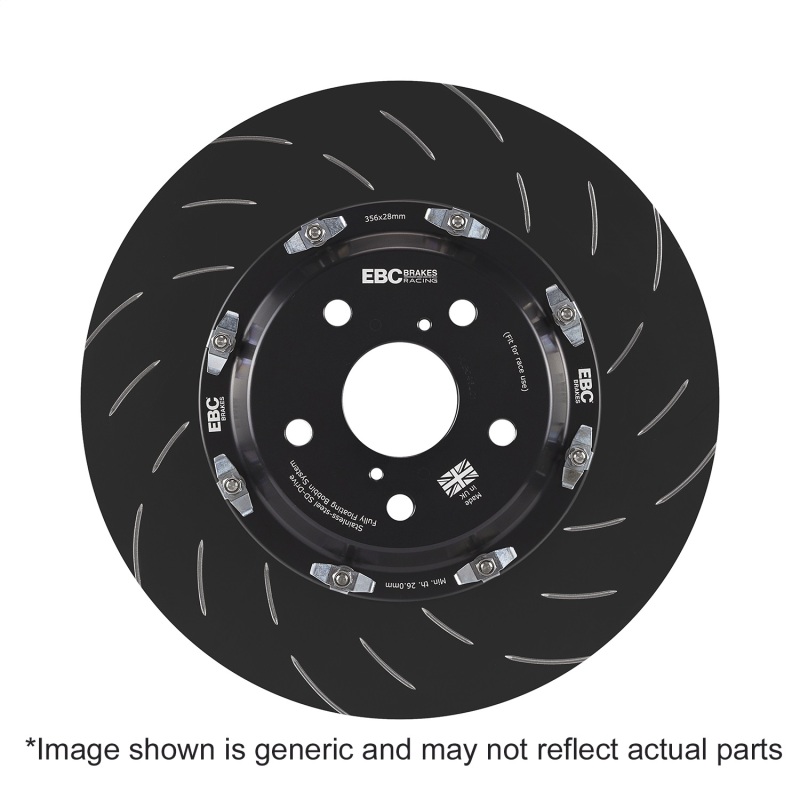 EBC Racing 23-24 Toyota GR Corolla 1.6T Front 355mm 2 Pc Rotor Replacement (Pair) - Image 3