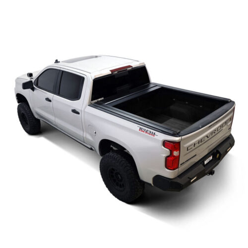 Westin 19-26 GM Silverado/Sierra 1500 5ft 8in Bed Manual Retractable Tonneau Cover - Black - Image 7