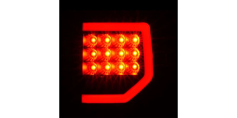 Raxiom for 2007-2013 Toyota Tundra Axial Series Dual C-Shape LED Tail Lights- Black Housing- Clear Lens - Image 5