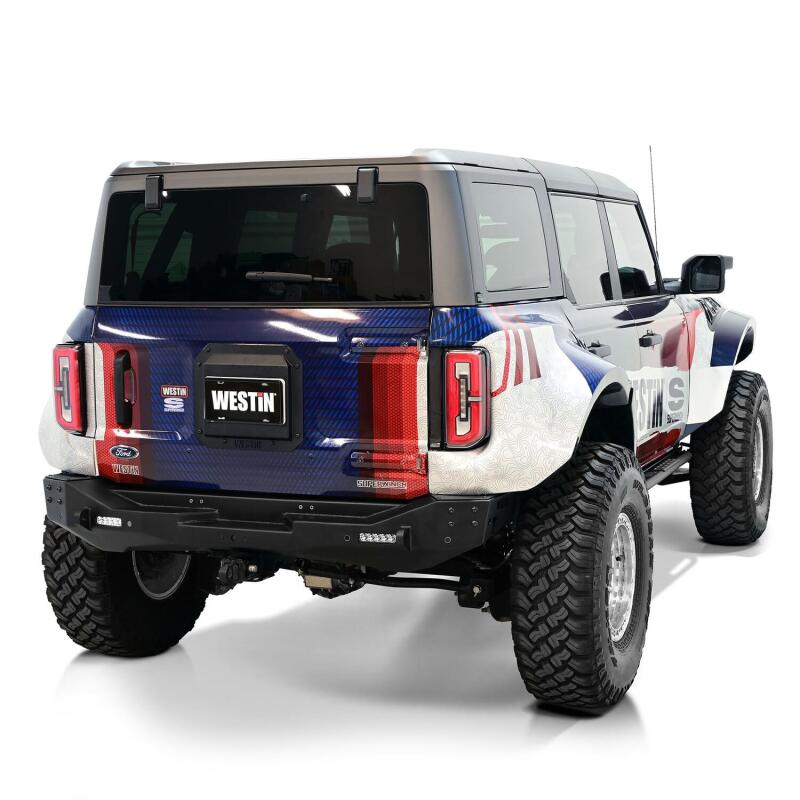 Westin 21-25 Ford Bronco (Excl. Sport) Spare Tire Delete Plate - Tex. Blk - Image 6