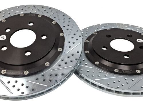 Alternative view of Baer Brakes 15-23 Ford Mustang GT/EcoBoost w/ Perf. Pac. Eradispeed+ Rear 2pc SDZ Perf. Brake Rotors