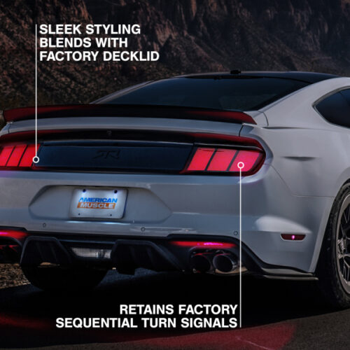 Raxiom for 2015-2022 Ford Mustang Profile LED Tail Lights - Gloss Black Housing (Smoked Lens) - Image 9