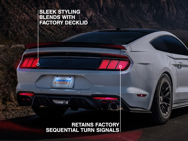 Raxiom for 2015-2022 Ford Mustang Profile LED Tail Lights - Gloss Black Housing (Smoked Lens) - Image 9