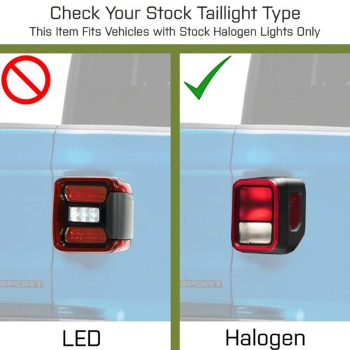 Raxiom for 2020-2023 Jeep Gladiator JT LED Tail Lights- Black Housing (Smoked Lens) - Image 3