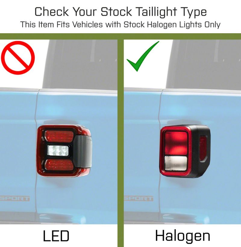 Raxiom for 2020-2023 Jeep Gladiator JT LED Tail Lights- Black Housing (Smoked Lens) - Image 3