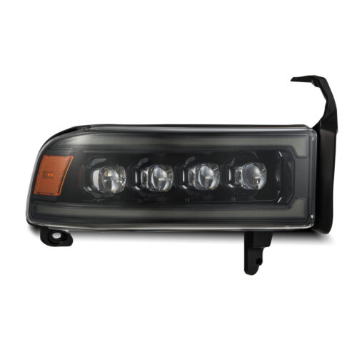 Alternative view of AlphaRex 94-01 RAM 1500 NOVA LED Proj Headlights Alpha-Blk w/Activ Light/Seq Signal/SB DRL
